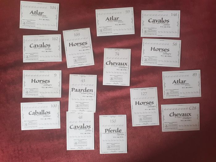 🐴15 Stickers vignettes Panini chevaux - photo numéro 2