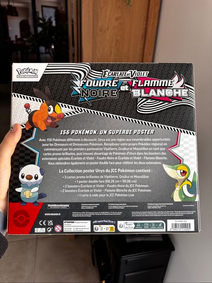 Coffret poster foudre noir flamme blanche - photo numéro 4