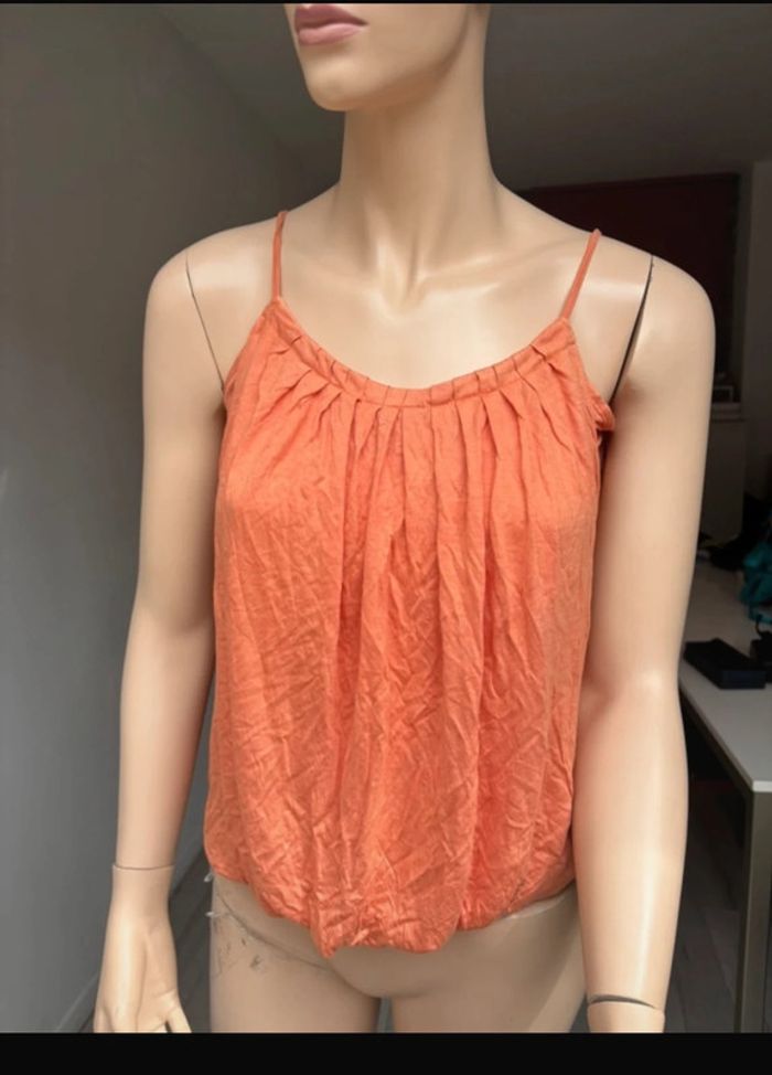 Haut fluide MAJE orange – taille M - photo numéro 6