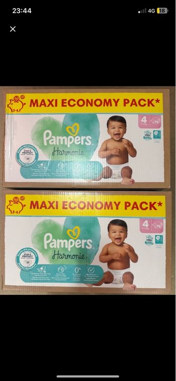 Couches Pampers, harmonie T4