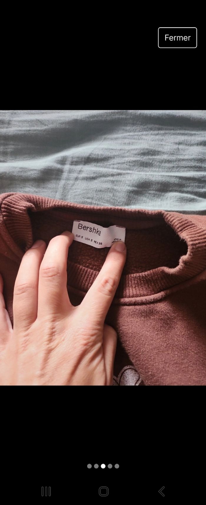 Sweat marron Bershka - photo numéro 3