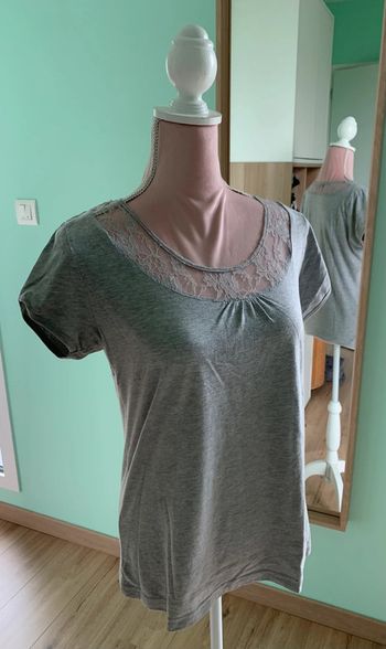 T-shirt gris femme