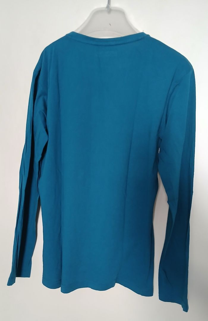 T-shirt manches longues bleu 14 ans - photo numéro 3