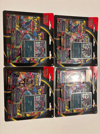 Lot 4 tripack Pokémon - Flammes Fantasmagoriques - ME02