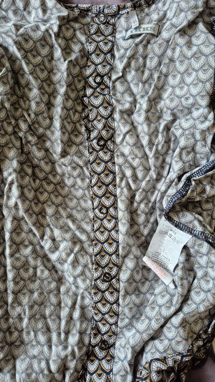 Blouse imprimé géométrique Ikks 4ans - photo numéro 3