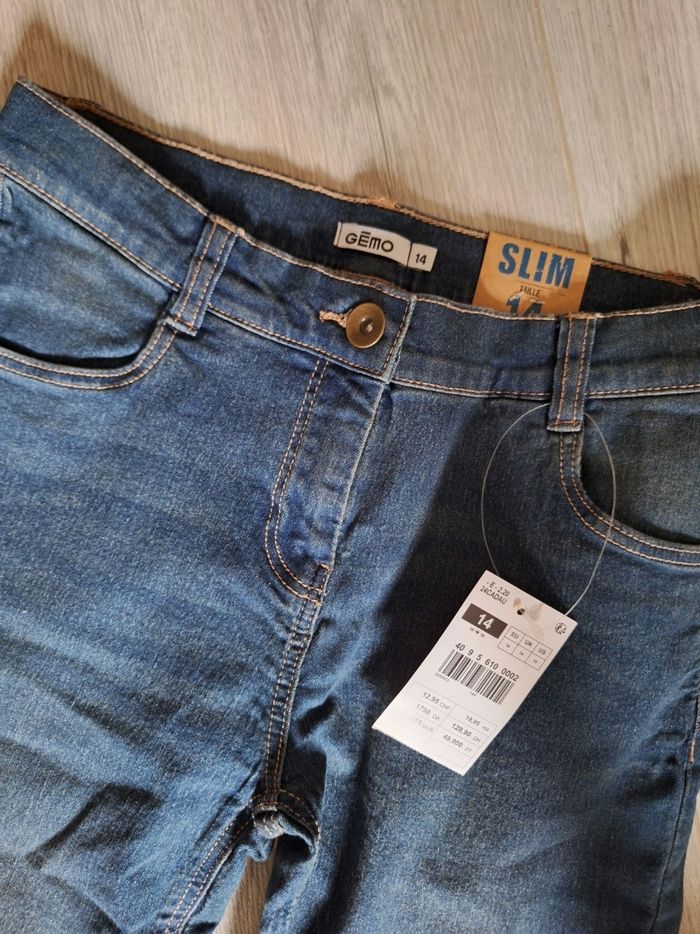 Jean slim 14 ans fille gémo neuf - photo numéro 2