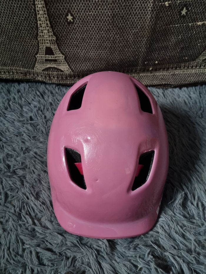 Casque de protection rose B'twin taille 53-56cm (vélo,skate,roller) - photo numéro 2