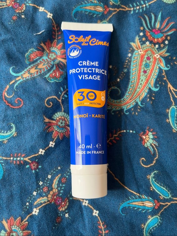 Crème protectrice visage spf30