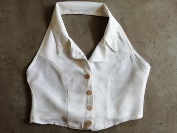 Top dos nu blanc Taille unique