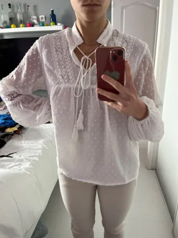 Chemisier blanc Shein