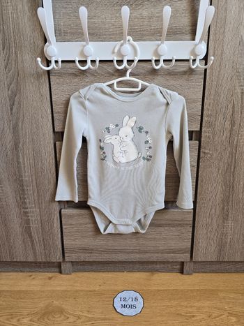 Vêtement Bébé Fille - Body lapin - C&A- 12/18 mois 86 cm