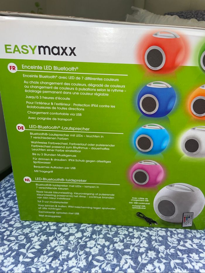 Enceinte Bluetooth led easy maxx - photo numéro 4