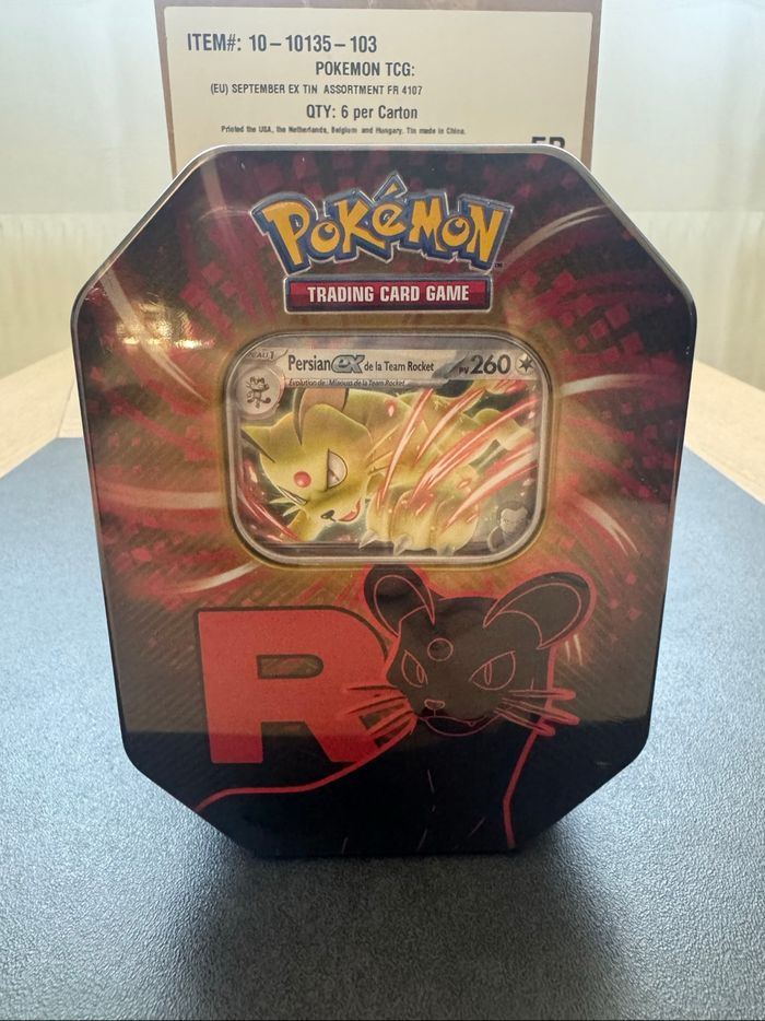 Pokémon Pokébox Persian ex de la team Rocket Écarlate et Violet Neuf Français - photo numéro 3