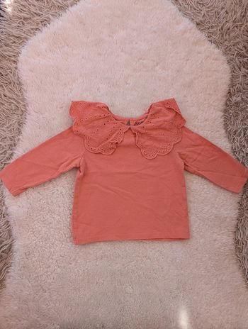 Pull col claudine 12 mois fille corail kiabi
