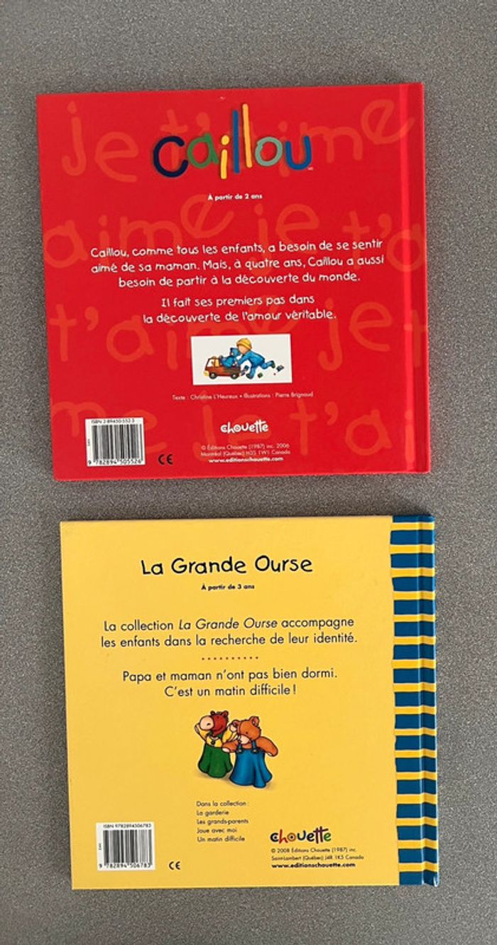 Lot de 6 livres collection Caillou Édition Chouette - photo numéro 5