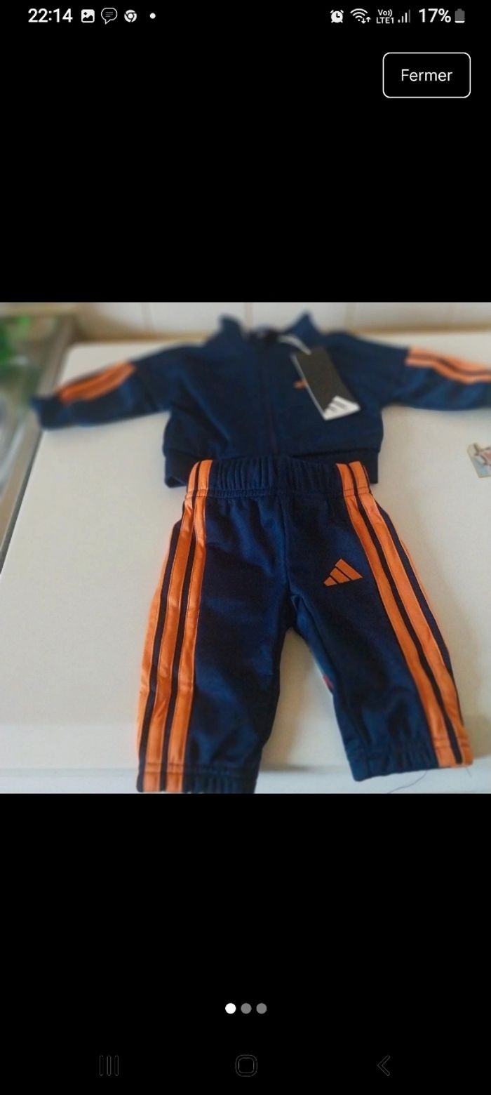 Survêtement adidas neuf jamais porté 0/3 mois avec étiquette 🏷