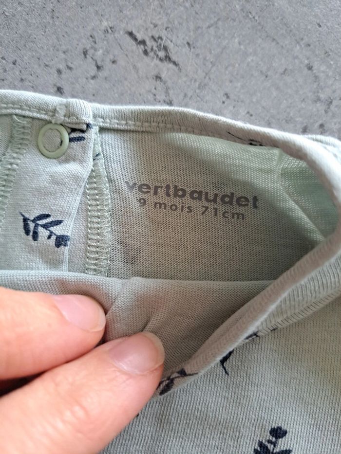 Tee-shirt ML Vertbaudet 9 mois - photo numéro 3