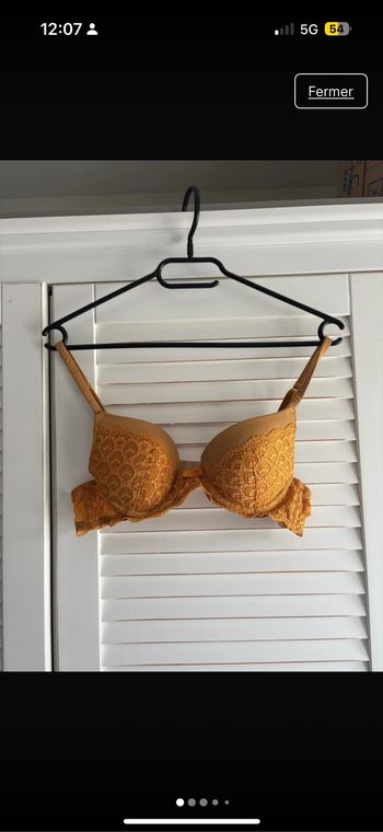 Soutien gorge moutarde