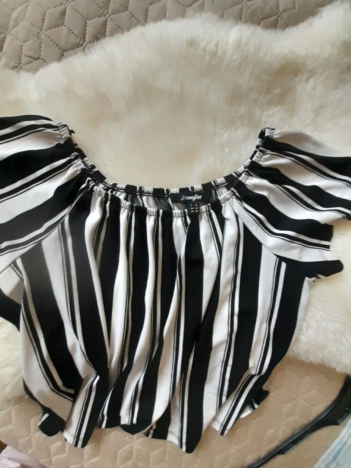 Tunique noir et blanc taille 38 - photo numéro 4