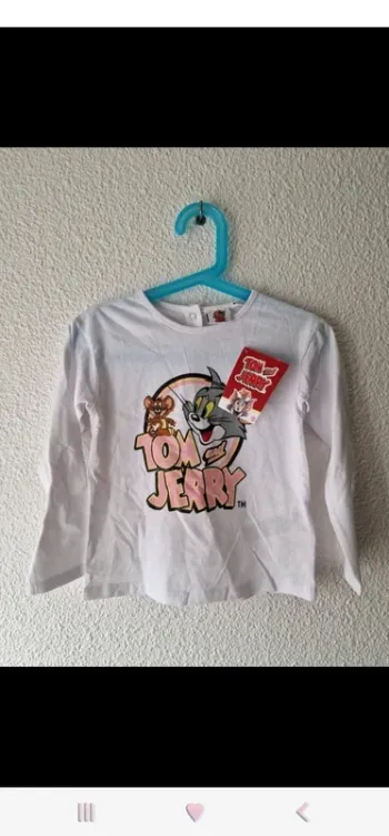tee-shirt blanc Tom & Jerry