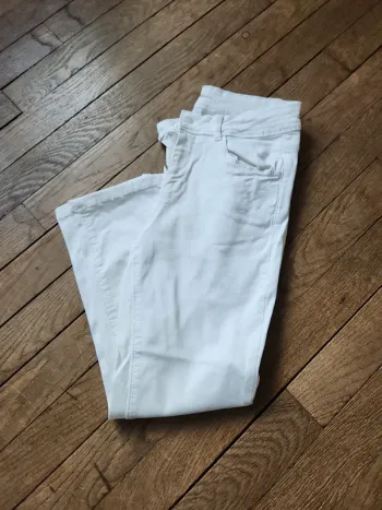 🌺Pantacourt slim blanc 4 poches Cache Cache T36/S🌺