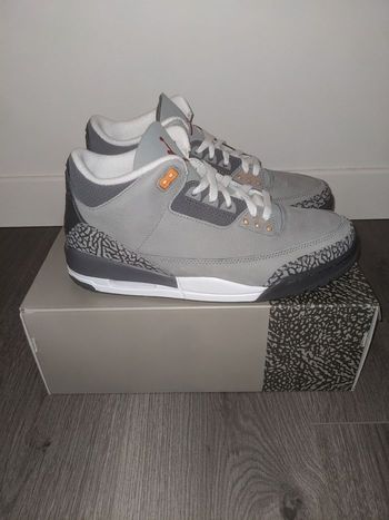 Nike Air Jordan 3 cool Grey pigeon 44eu 10us avec facture kickz