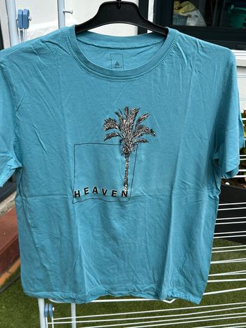 T-shirt bleu imprimé motif Heaven taille L Firefly
