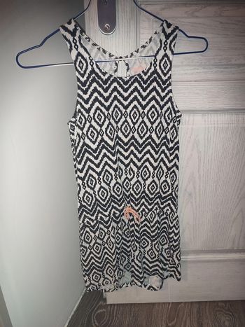 combi short noir et blanche