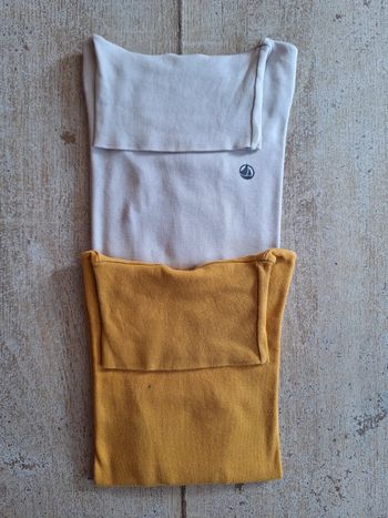 Lot de 2 sous-pulls cols roulés Petit Bateau - 5 ans