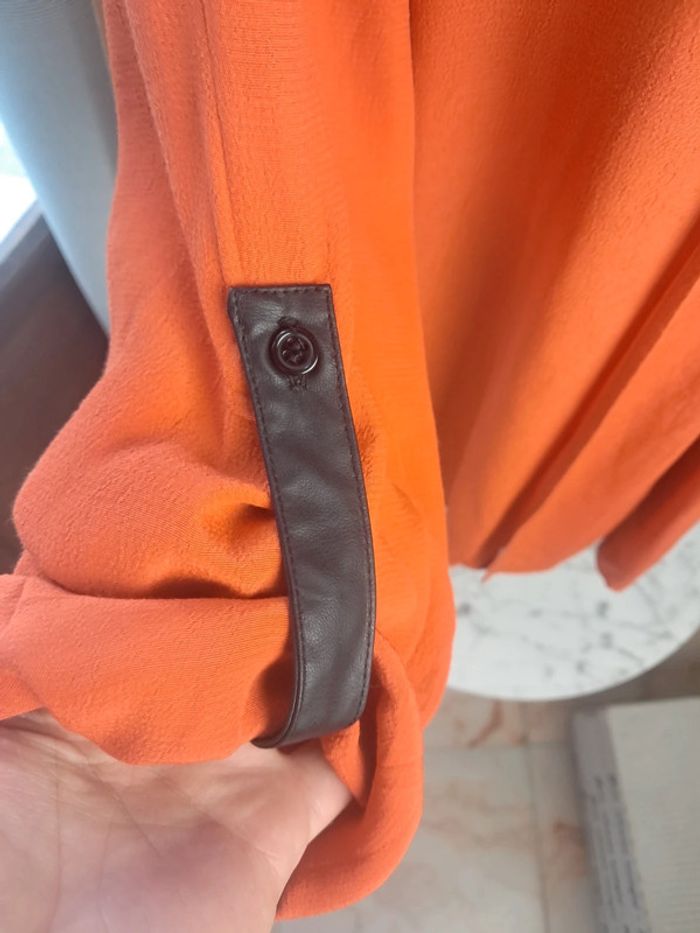 Mado et autres blouse orange T.44 en tbe - photo numéro 6