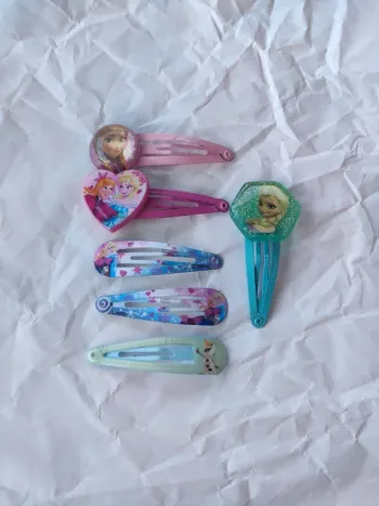 Barrettes cheveux La Reine des Neiges