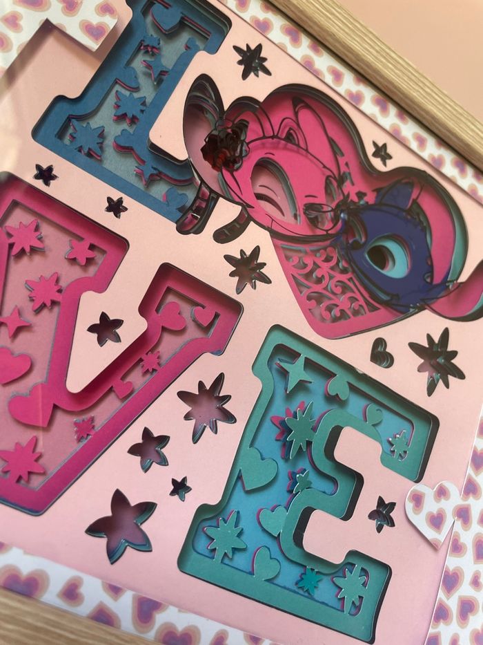 Cadre 3D Love Stitch - photo numéro 4