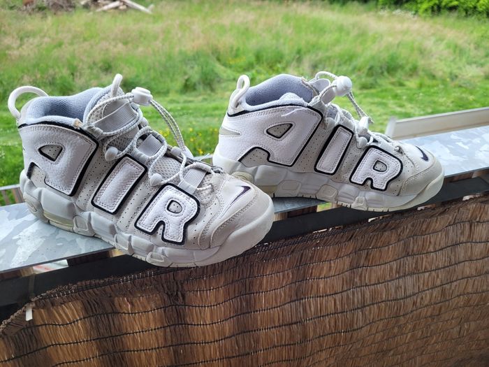 basket nike air t 37,5 gris/blanc (20e) - photo numéro 3
