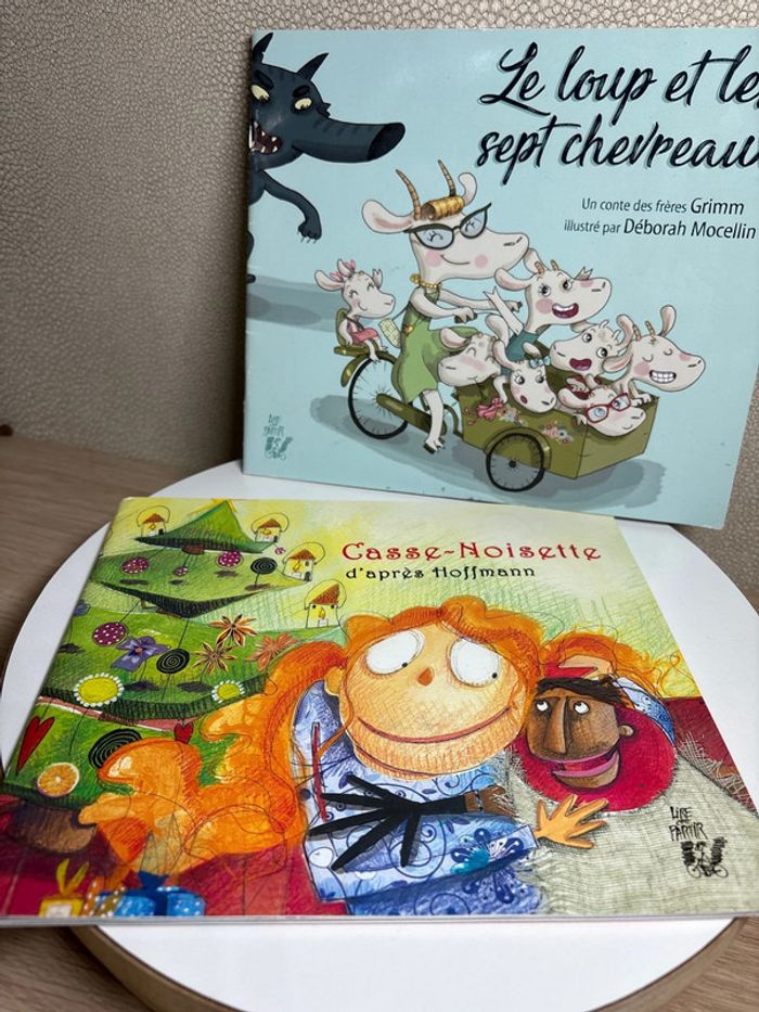 Lire, c’est parti#Lot de 2 livres#Casse-Noisette le loup et les sept chevreaux - photo numéro 3