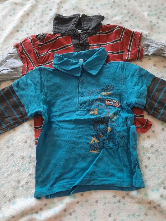 Lot de polos à manches longues