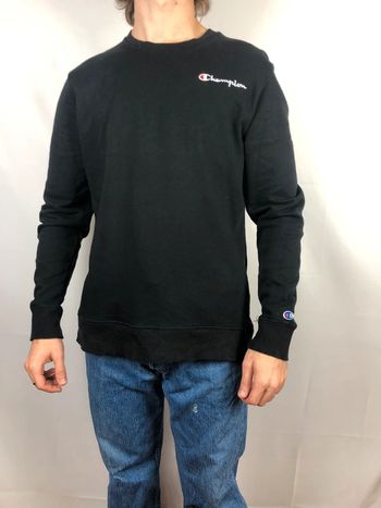 Pull / Sweat Champion brodé noir M