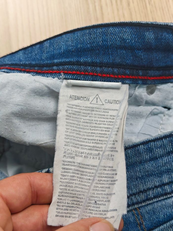 Jeans Hugo boss label vert taille 44 fr bleu vintage - photo numéro 5
