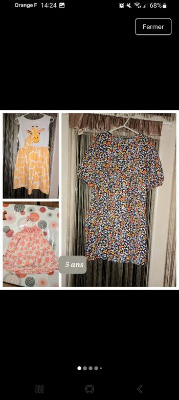 Lot 3 robes été dont neuve 🏷 taille 5 ans