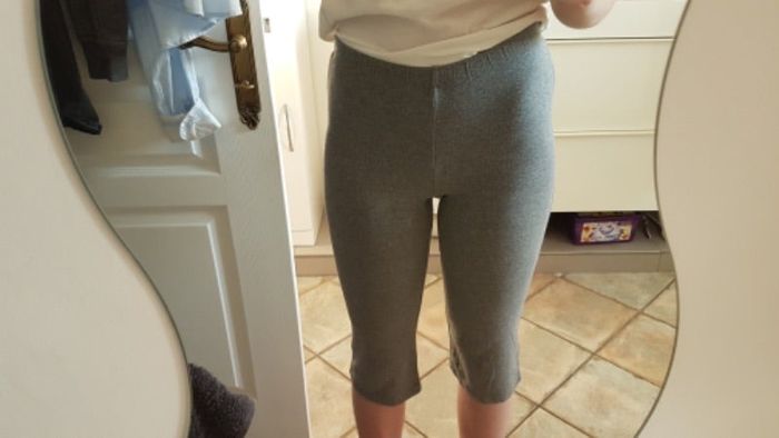 Pantacourt sport gris femme