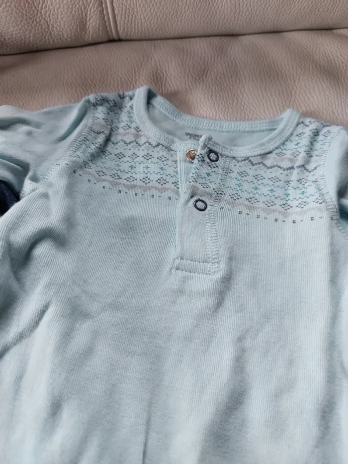 Ensemble bébé 6 mois vert baudet - photo numéro 2