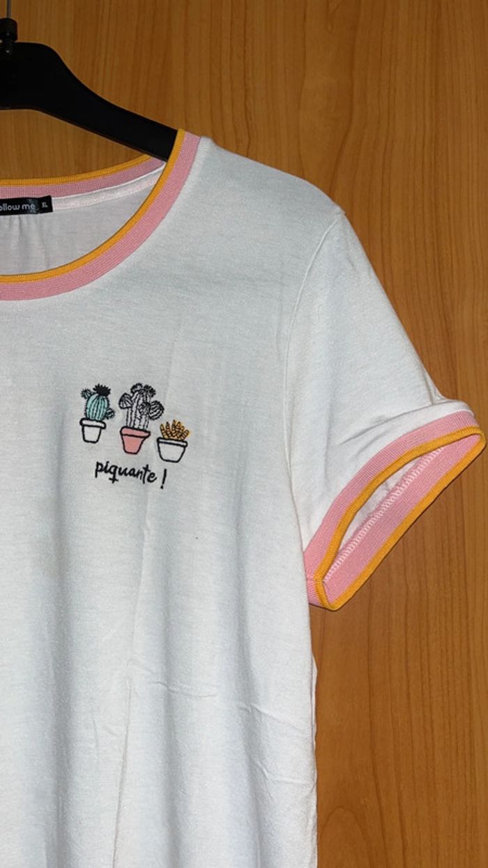 Tee-shirt blanc à imprimé XL - photo numéro 2