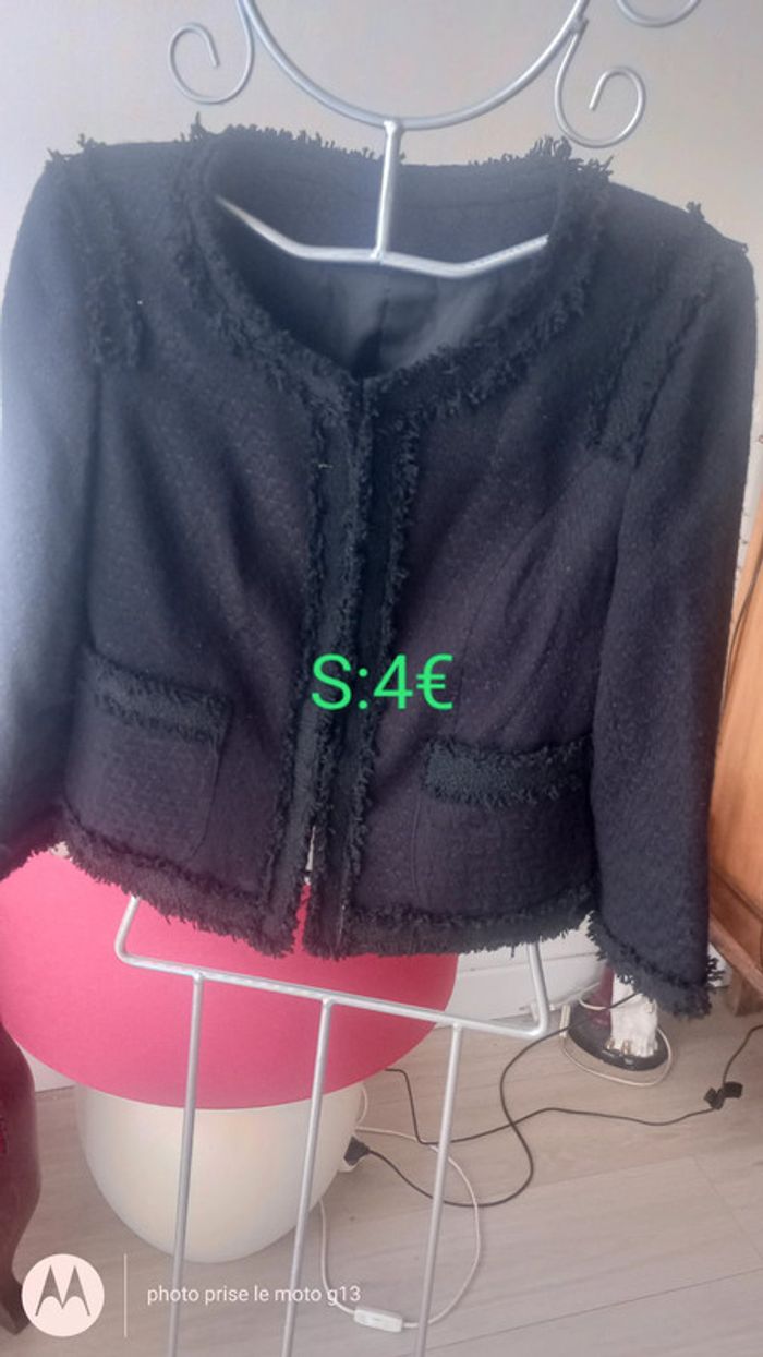 Veste courte noire S