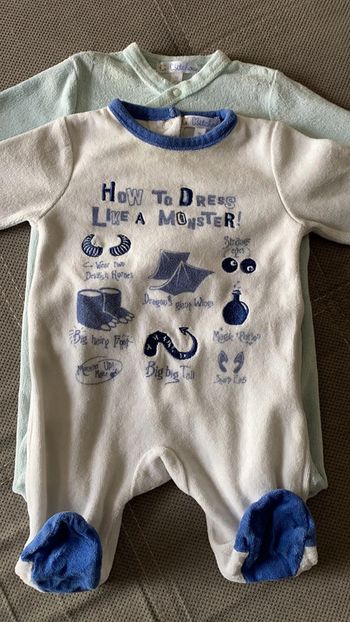 Lot de 2 grenouillères