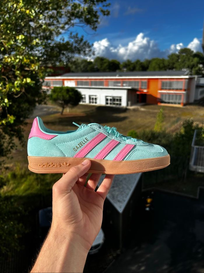 Adidas Gazelle Flash Aqua Turquoise Rose (36.5)