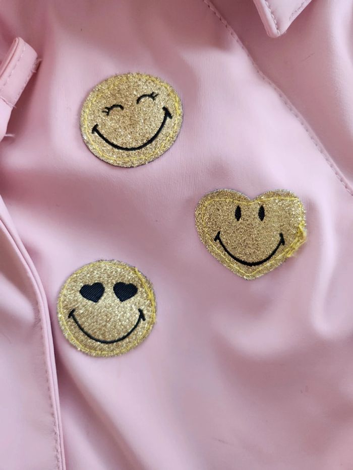 Veste coupe-vent imperméable rose fille 4 ans - photo numéro 5
