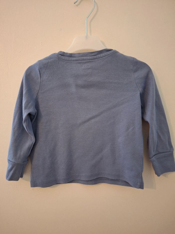 T-shirt manches longues kiabi bleu 3ans - photo numéro 2