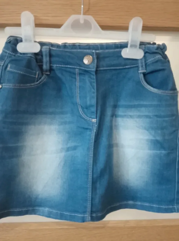 Jupe courte en jean - Fille 10 ans - photo numéro 2