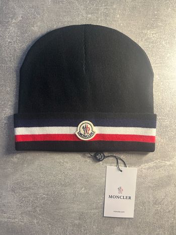 Bonnet Moncler Collection tricolore en laine