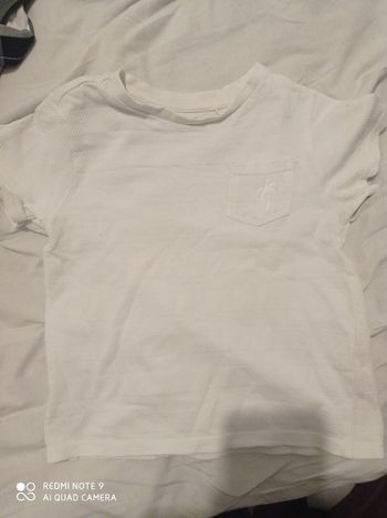 T shirt blanc garçon