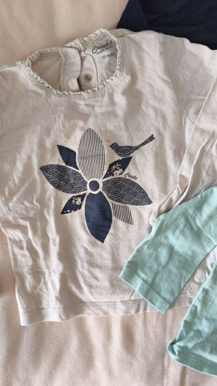 Lot de 3 tee-shirts manches longues - photo numéro 2